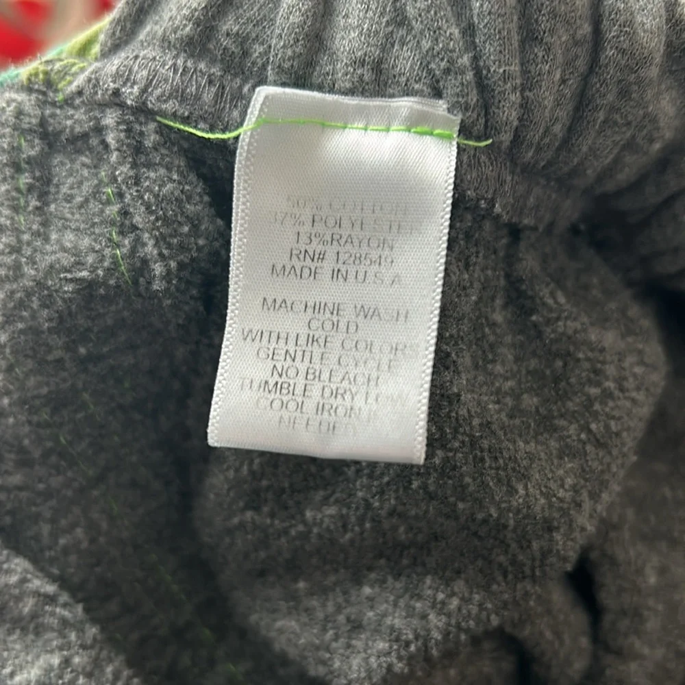 *SOLD* AVIATOR NATION Rare Sweatpants- Heather Grey/ Green Stripes Size Small - Picture 9 of 9